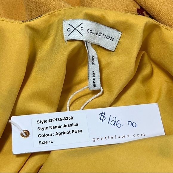 🆕 Gentle Fawn Urban Outfitters Jessica In Apricot Posy Floral - Picture 6 of 10